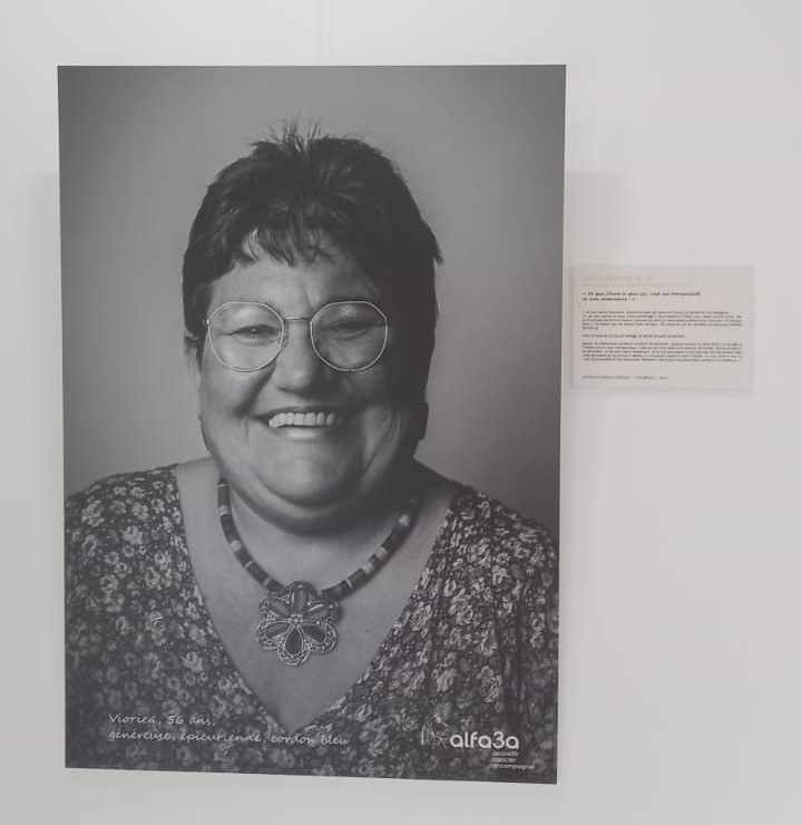 Viorica - Portrait exposition Portraits de résidents semaine des pensions de famille Alfa3a 2023