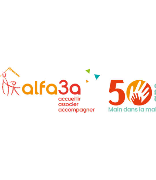 Alfa3a logo anniversaire 50 ans Logo officiel de l'anniversaire des 50 ans d'Alfa3a